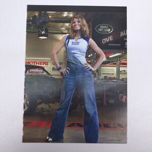 Overhaulin Garage Woman in Denim Overalls Vintage Print Ad Car Show TV Series